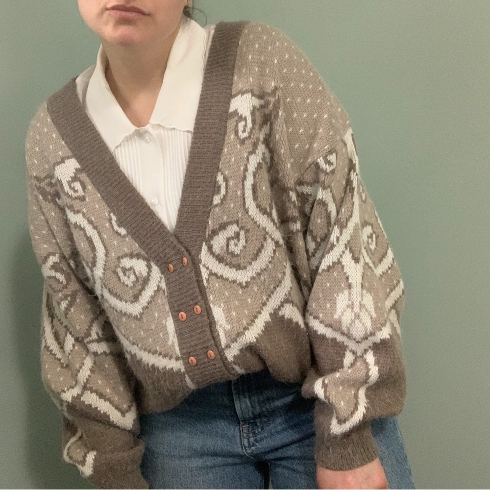 VINTAGE double button cardigan